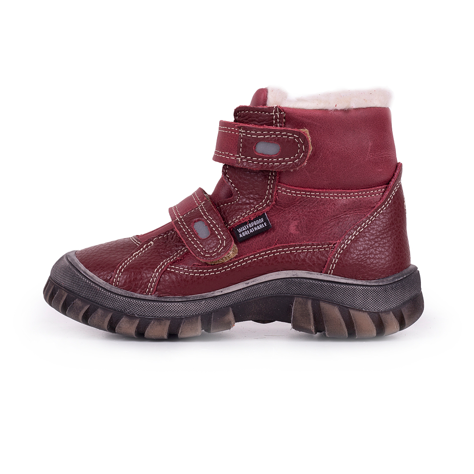 Kids’ Bobo Winter Boots with Sheep Wool Red