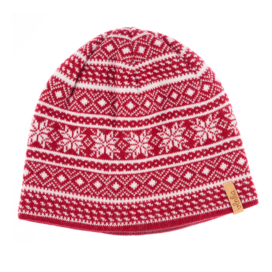 Vlnka Wool Beanie V24  Red