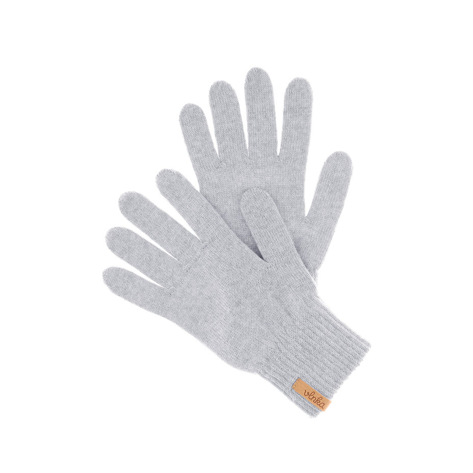 Finger Merino wool gloves Light Grey