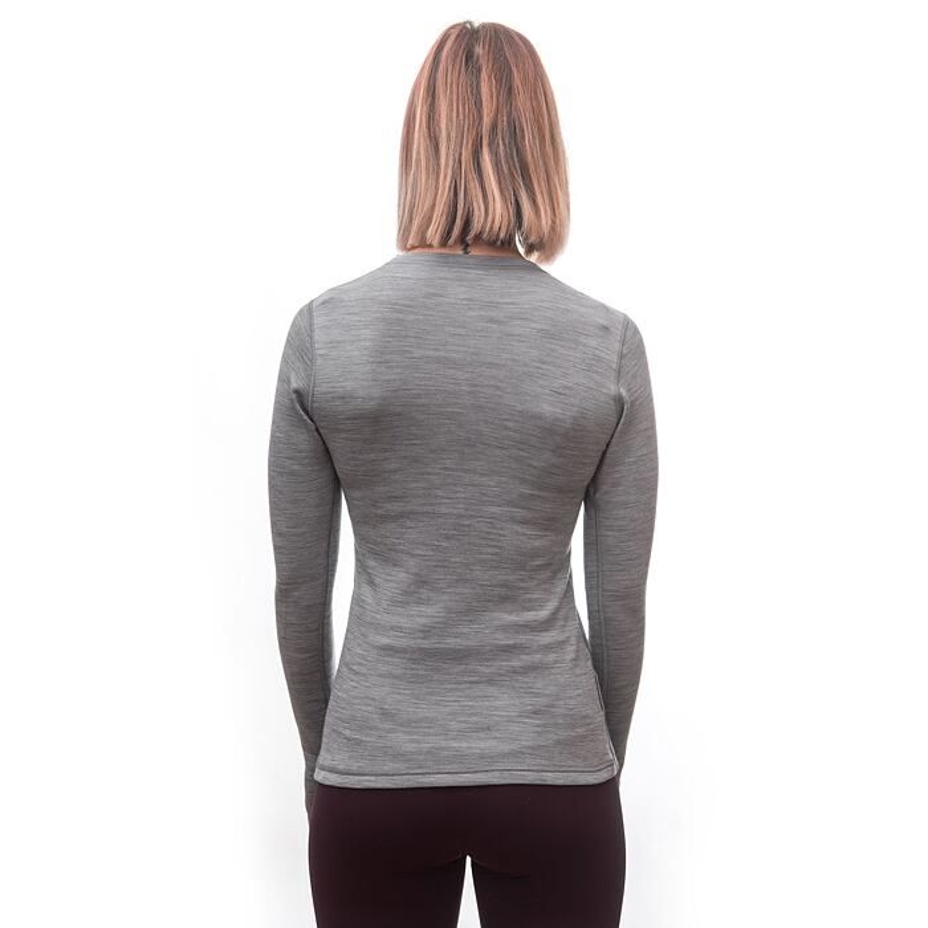 Women’s Sensor Merino Bold Performance Top Cool Grey