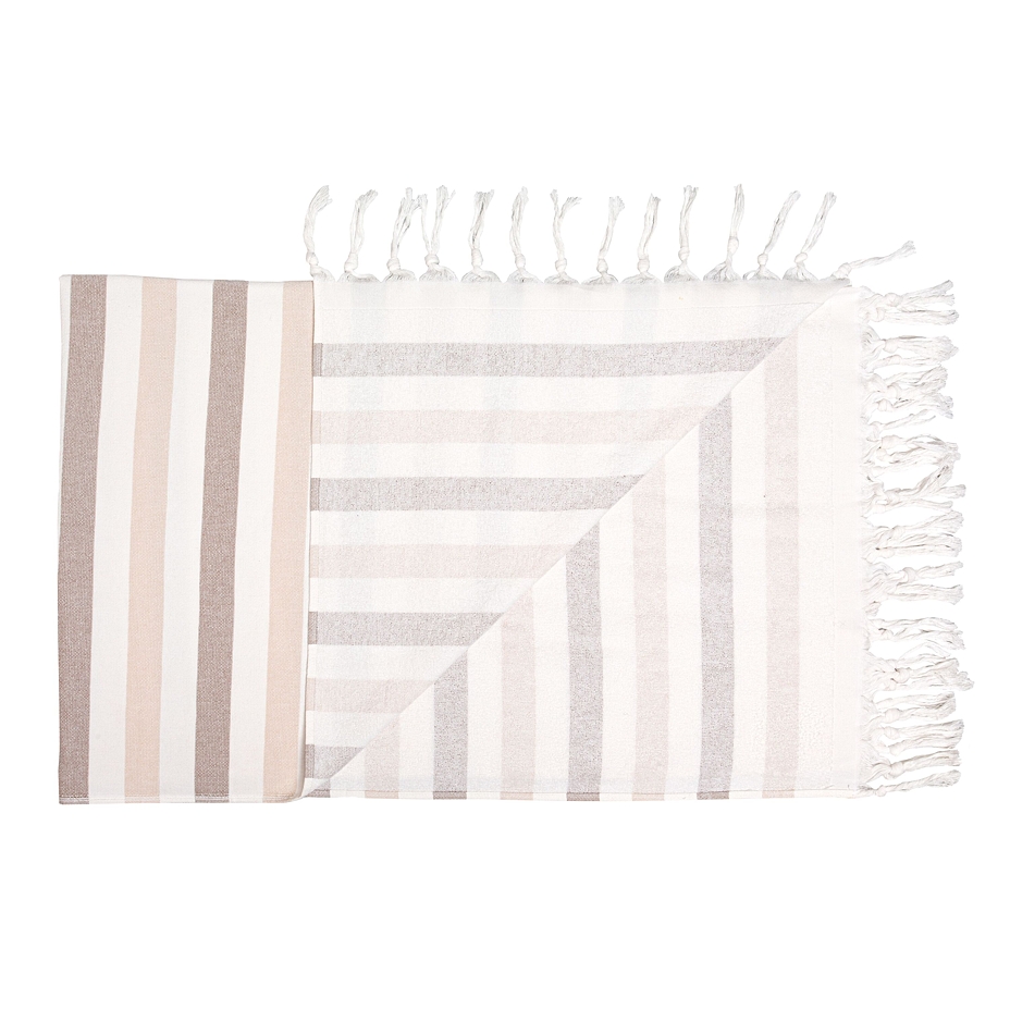 Vlnka Cotton Wrap Brown Stripe