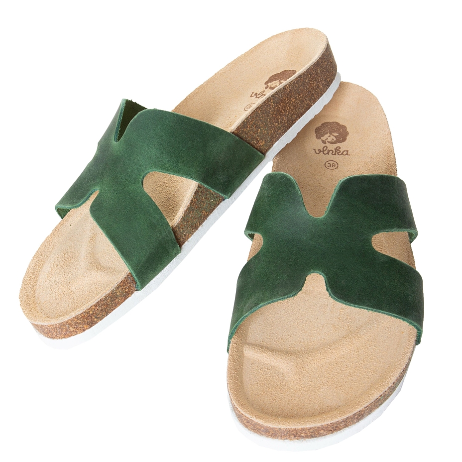 Women’s Zora Orthopaedic Cork Sliders Green model 2024