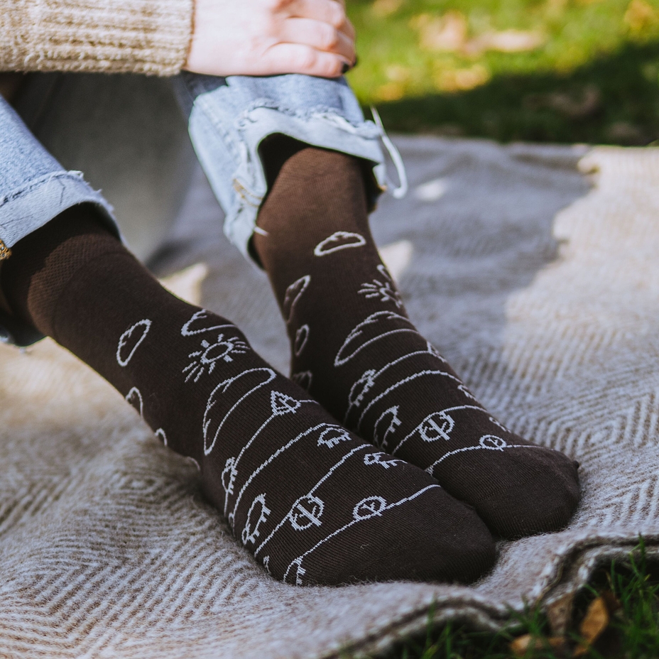 Vlnka Cotton Socks Meadow Brown