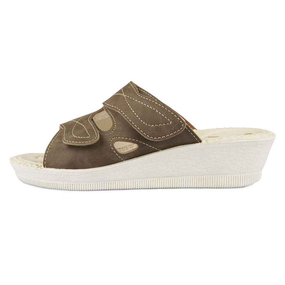 Women's gel insole slippers for bunions Milada Brown