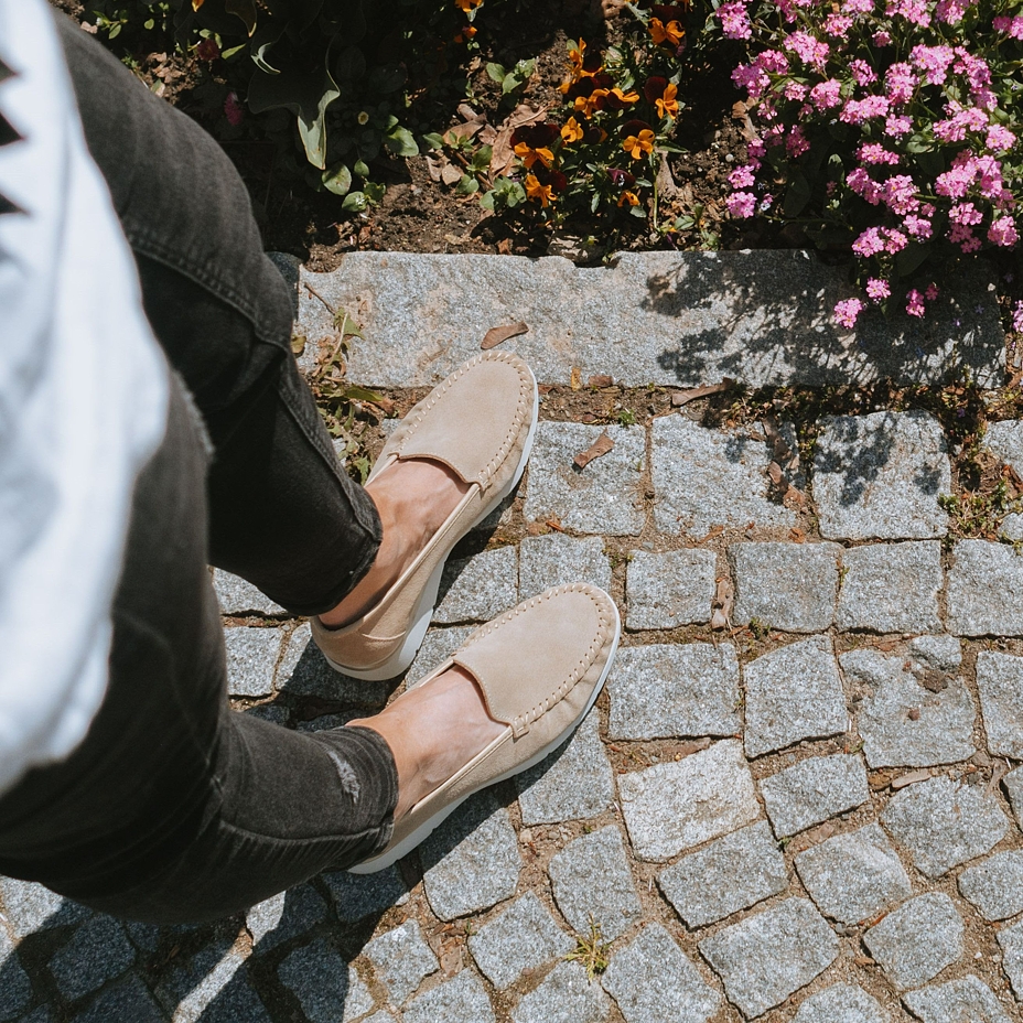 Women’s Ester Leather Loafers Beige