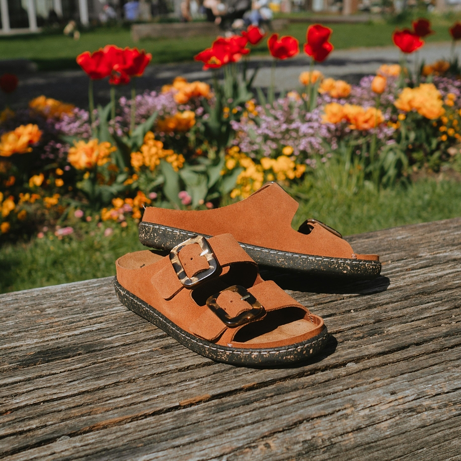 Women’s Gabriela Leather Slip-on Shoes Brown