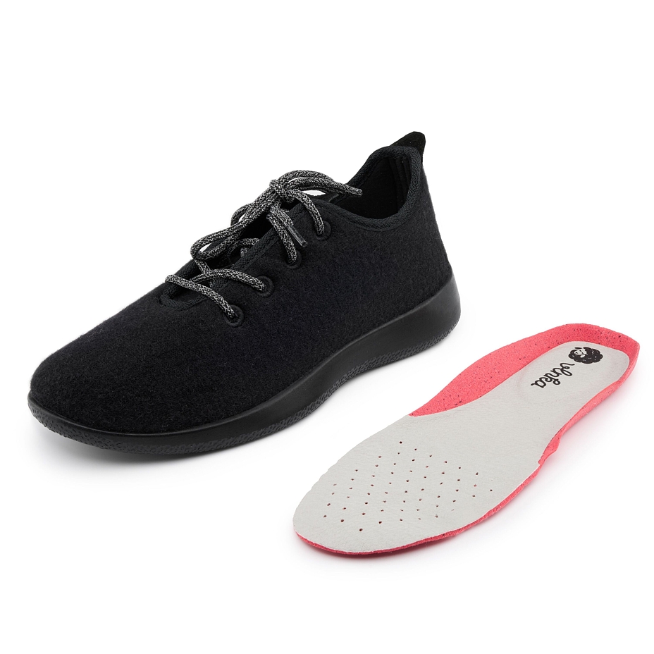 Vlnka Wool Trainers Black