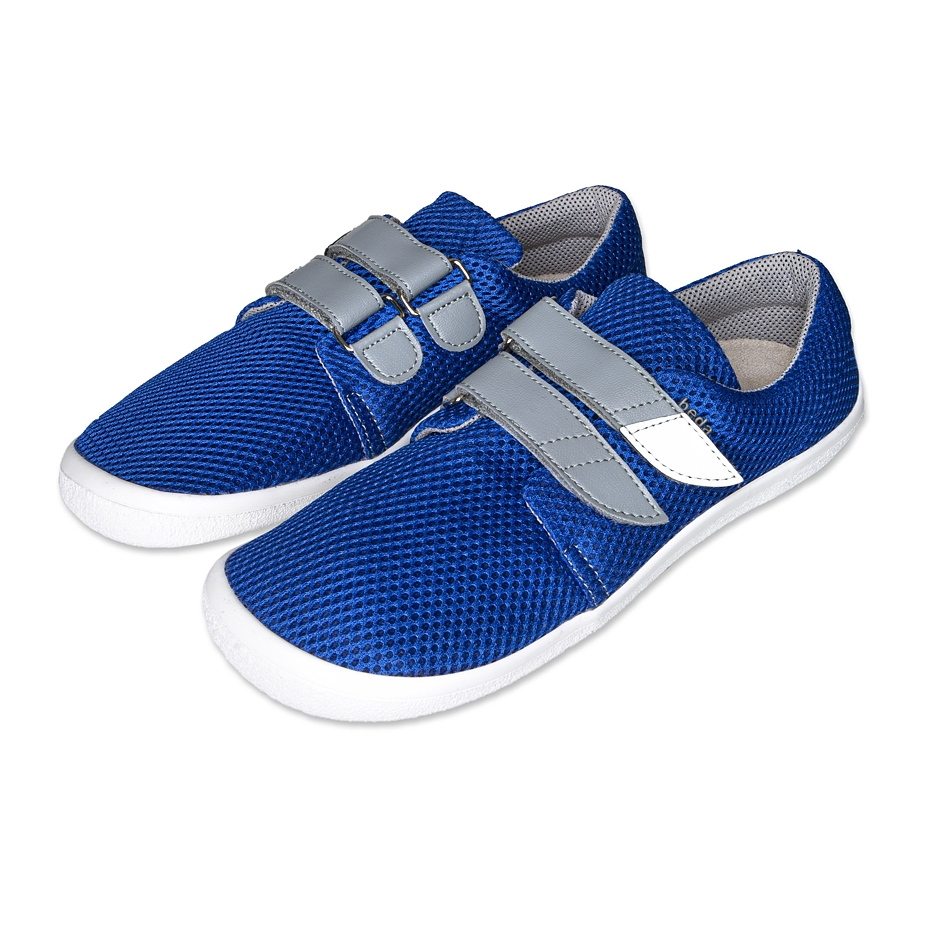 Kids’ barefoot breathable velcro sneakers Beda Blue