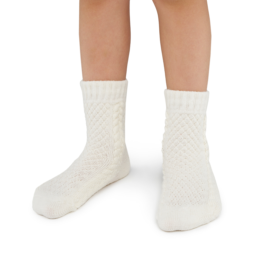 Kids’ Traditional Merino Wool Socks White