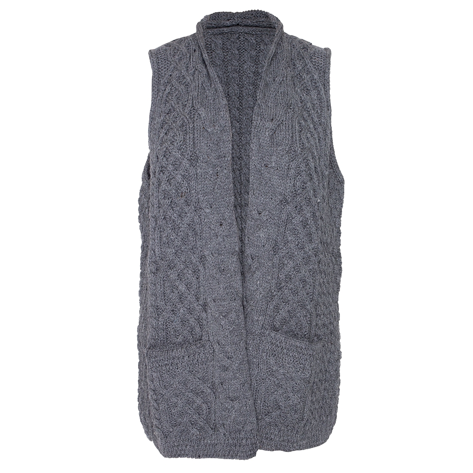 Women’s Vlnka Wool Vest Dark Grey