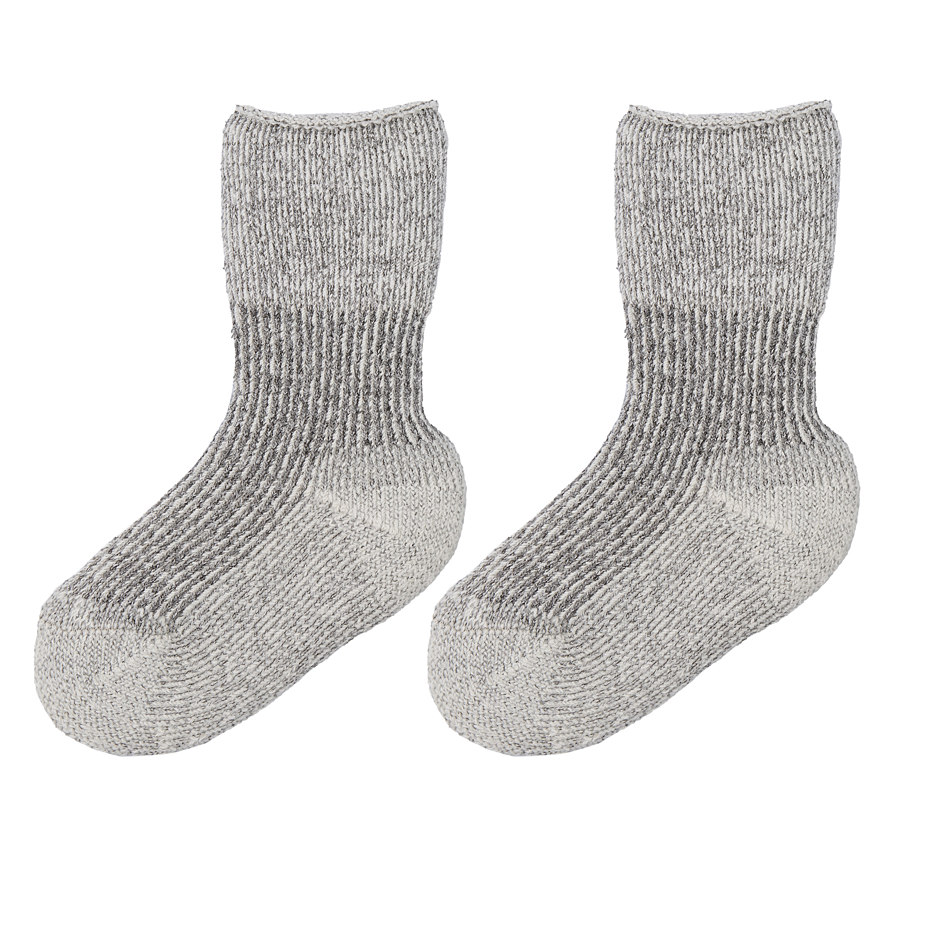 Kids’ Merino Wool Terry Socks White