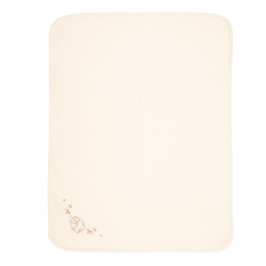 Merino Wool Baby Blanket white