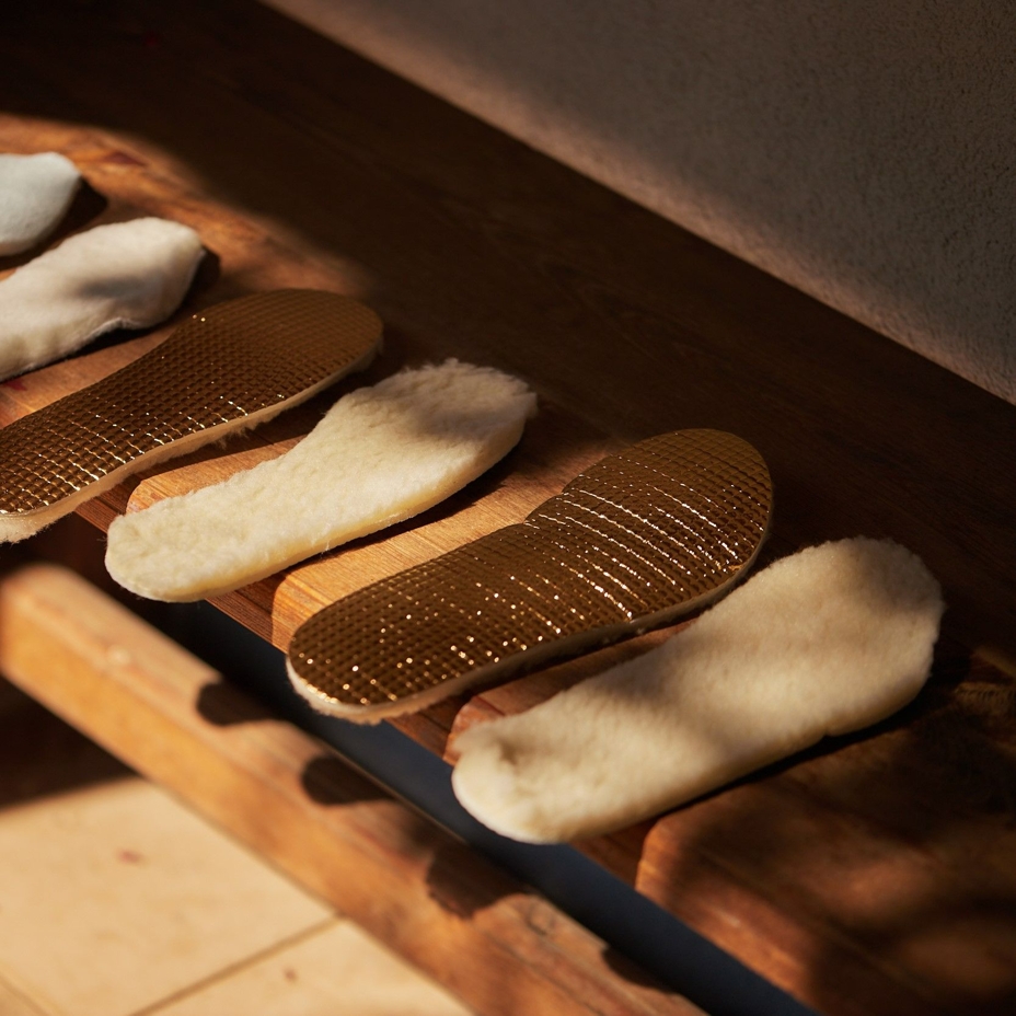 Barefoot Thermal Insoles with Sheep’s Wool