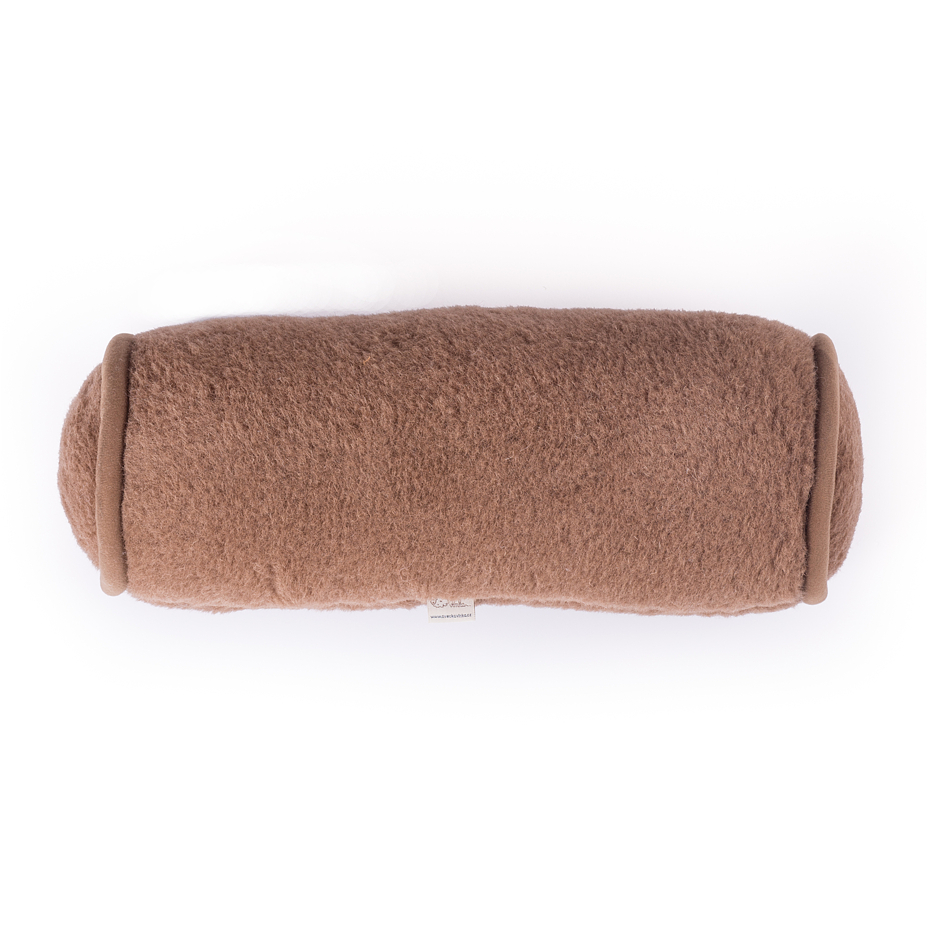 Wool Bolster Brown