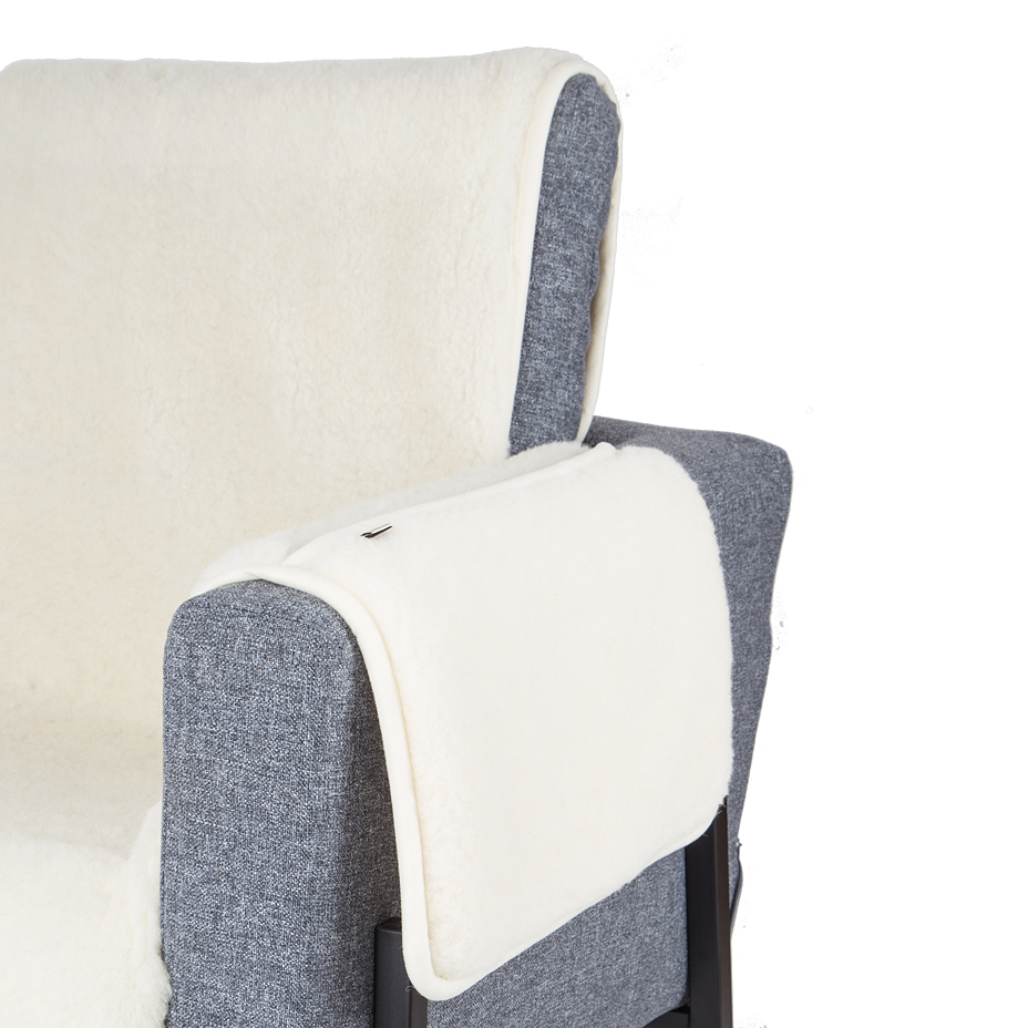 Armchair Seat Cover White
