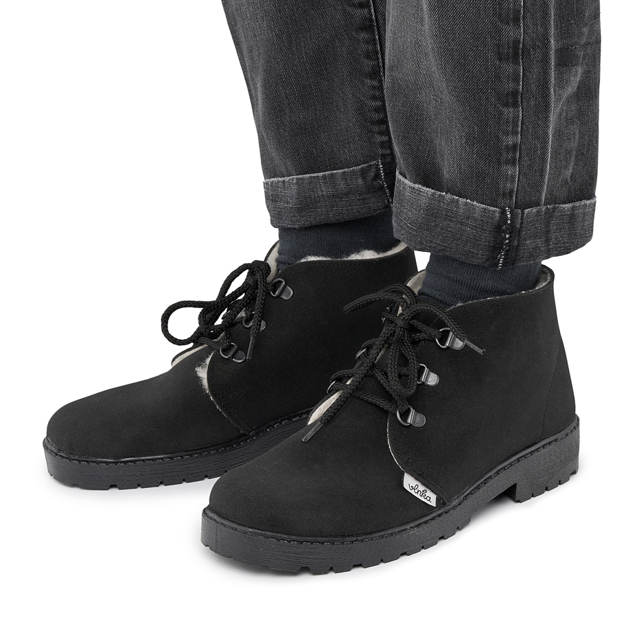 Men's Winter Boots With Sheep Wool Radek Black