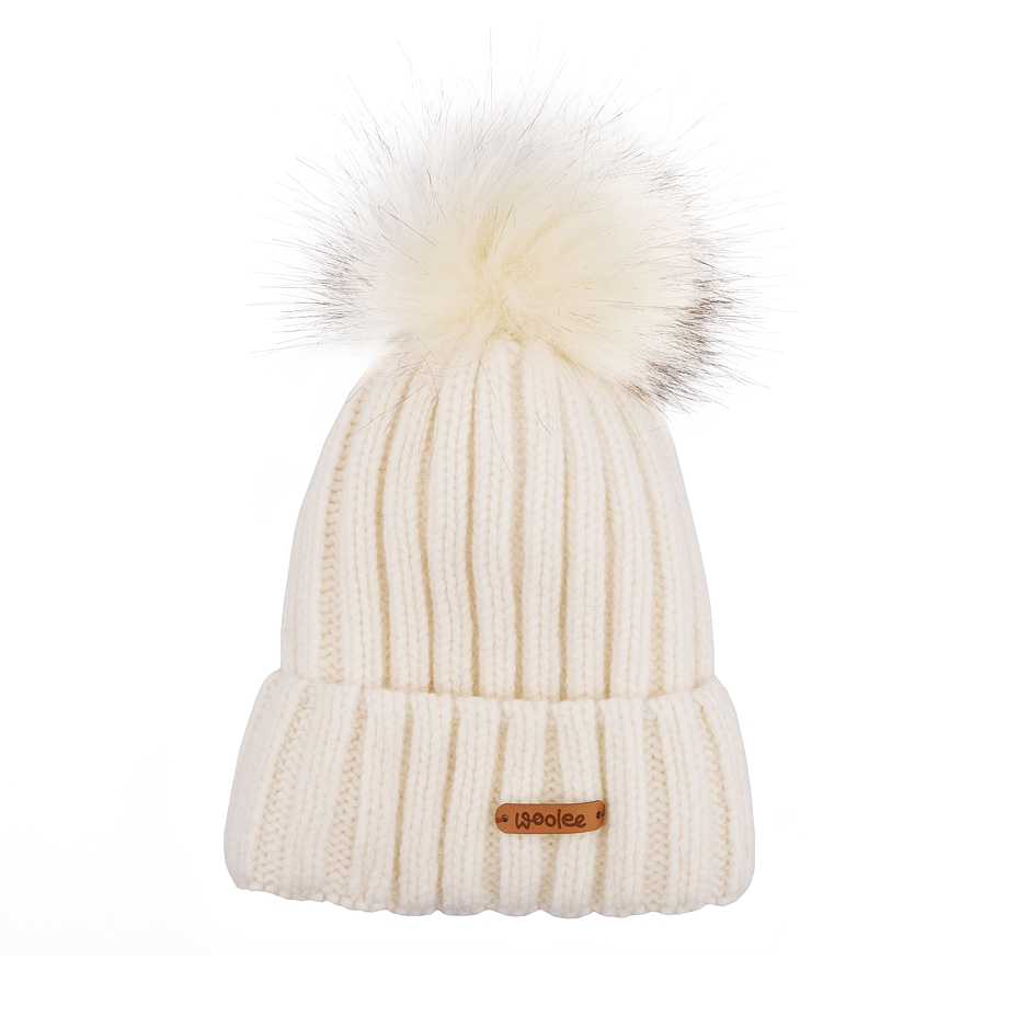 Kids’ Woolee Wool Hat V38 White