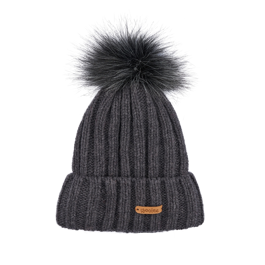 Kids’ Woolee Wool Hat V38 Dark Grey