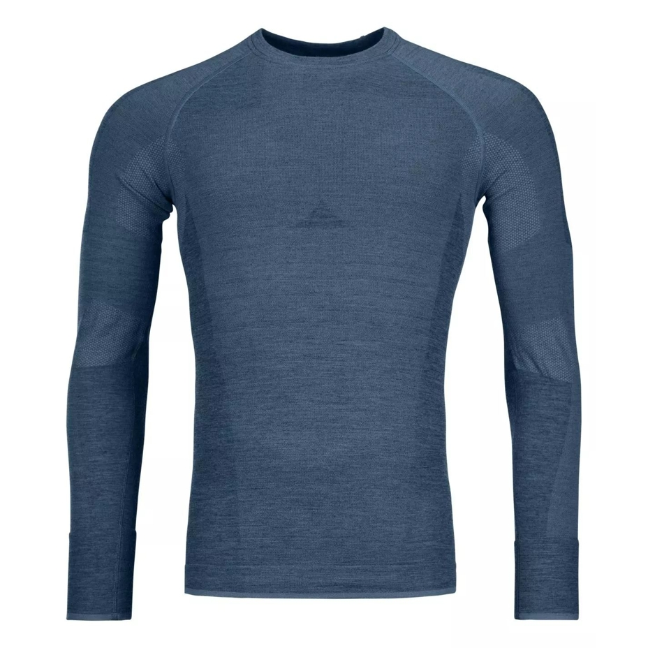 Men’s Ortovox 230 Competition Long Sleeve Merino Top Petrol Blue