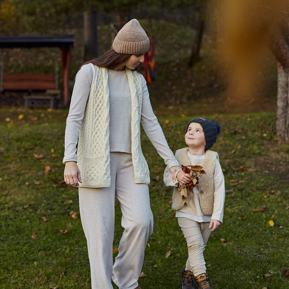 Woolee Hat with Sheep’s Wool V36 Light Brown