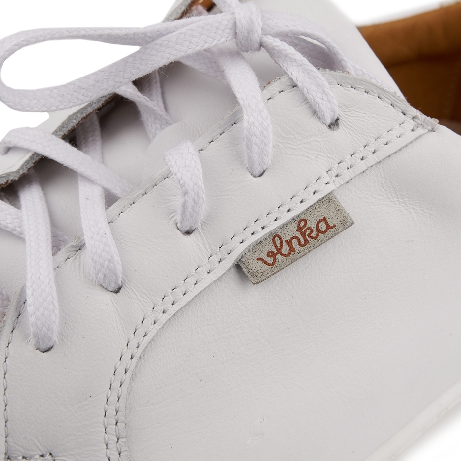 Barefoot leather sneakers Mira white