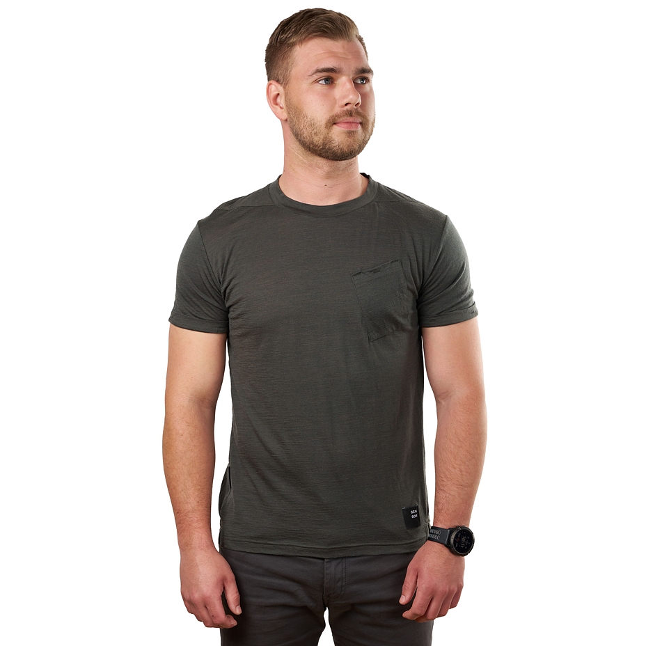 Men’s Sensor Merino Air Traveller T-shirt Olive Green