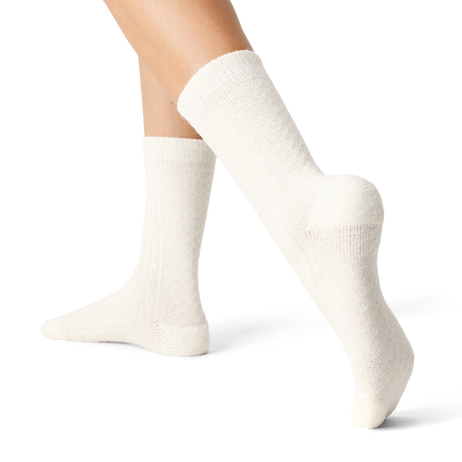 Traditional Merino Wool Socks White