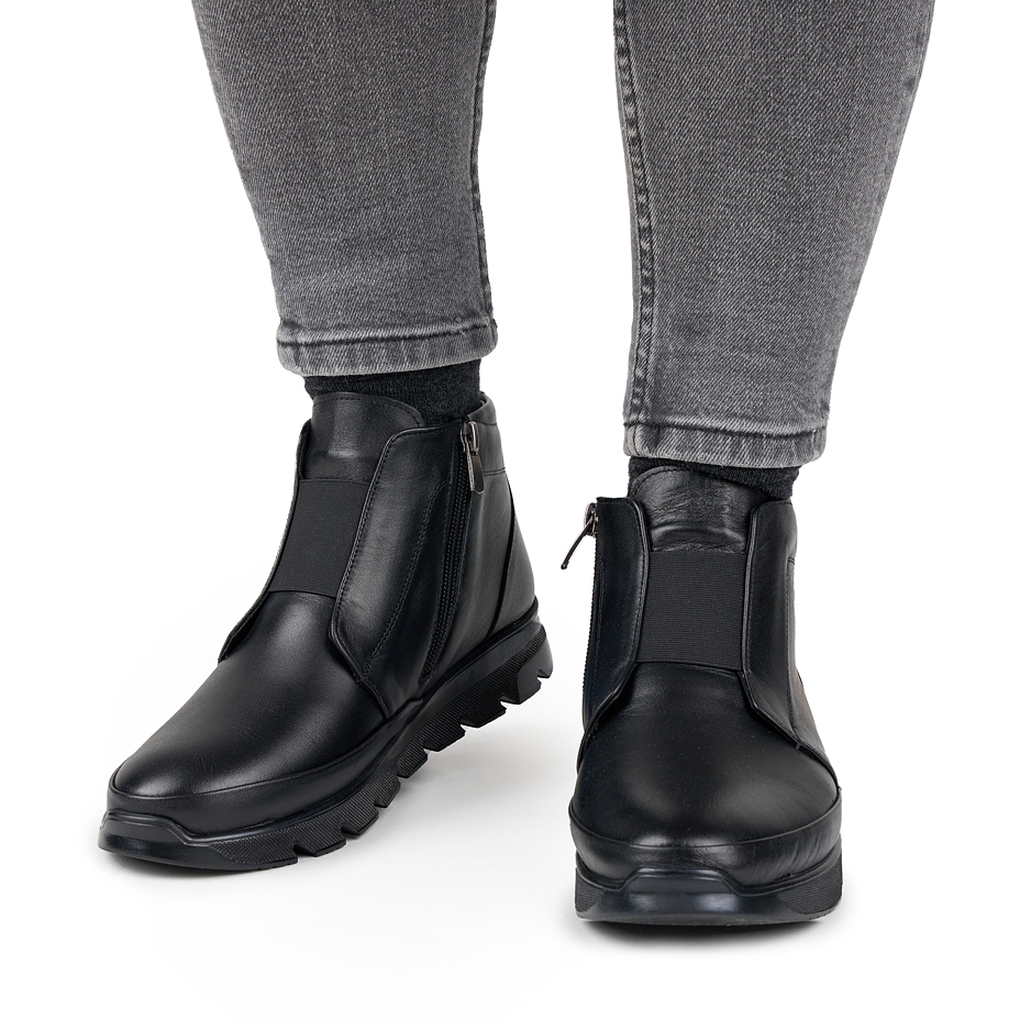 Women's Leather Winter Boots Tereza Black