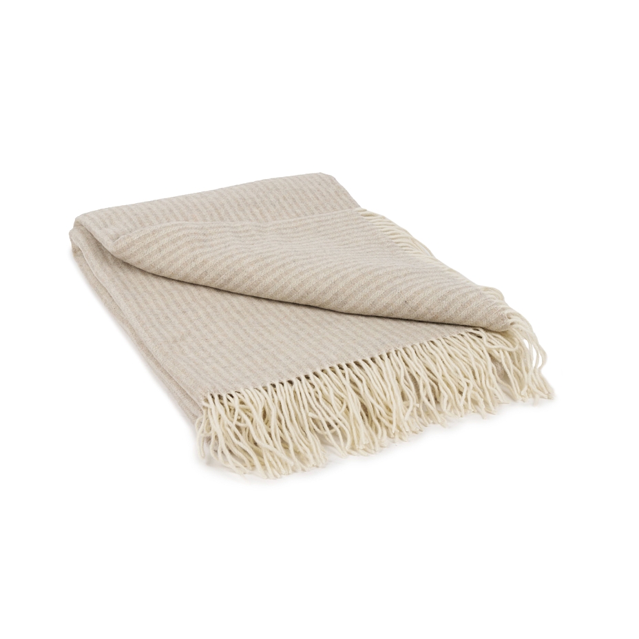 Merino Wool Wrap with Cashmere Cream
