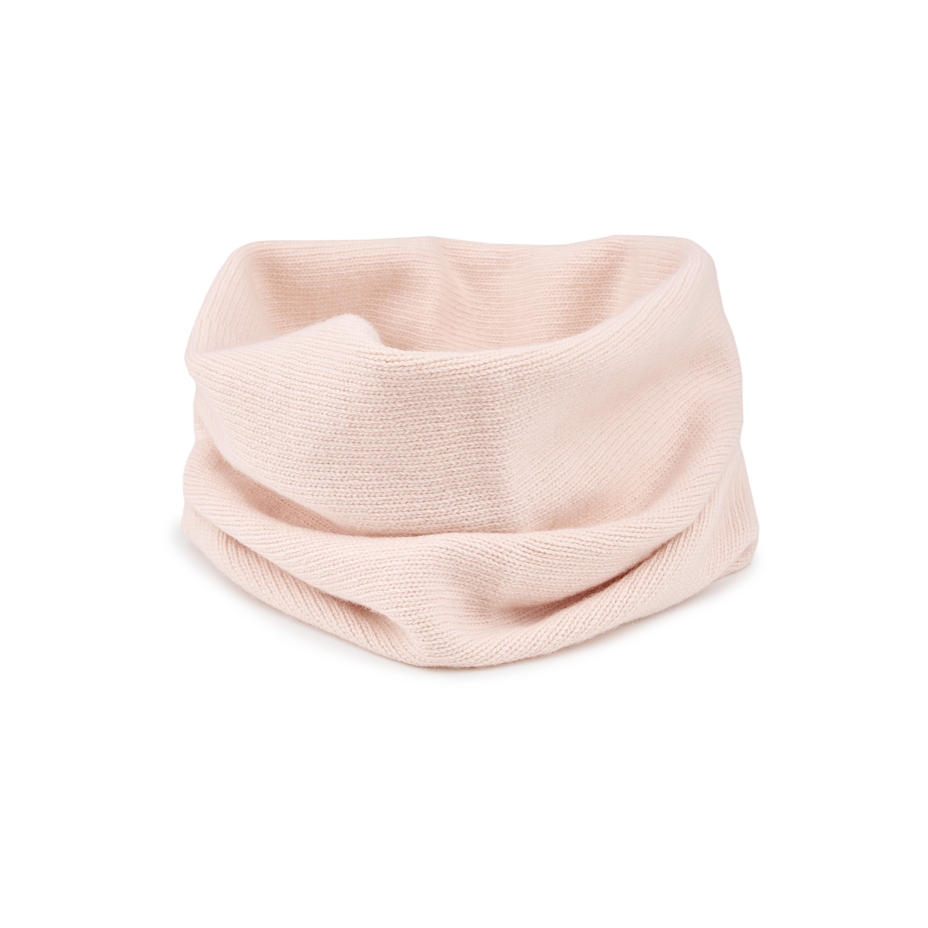 Wool Neck Warmer Supersoft Merino with Cashmere Komin Light Pink