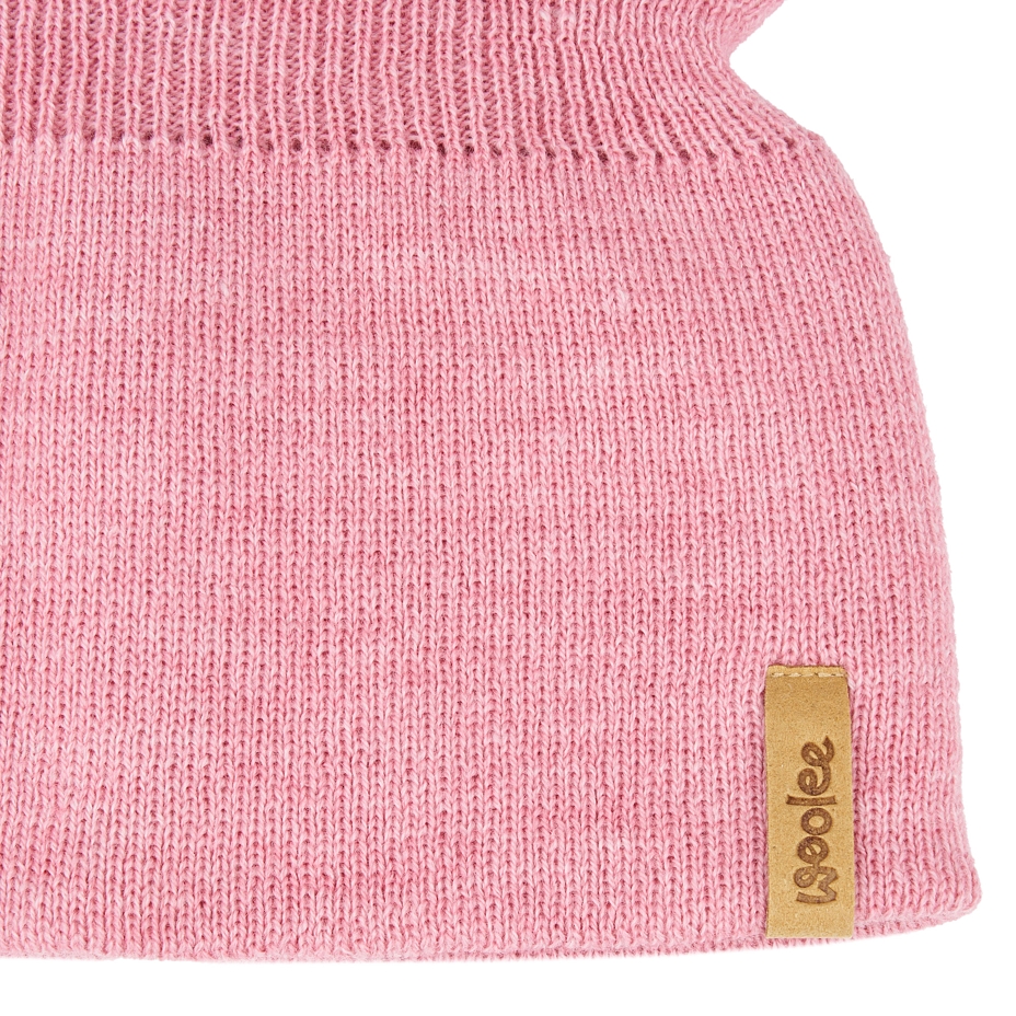 Children's Wool Balaclava Merino Pink