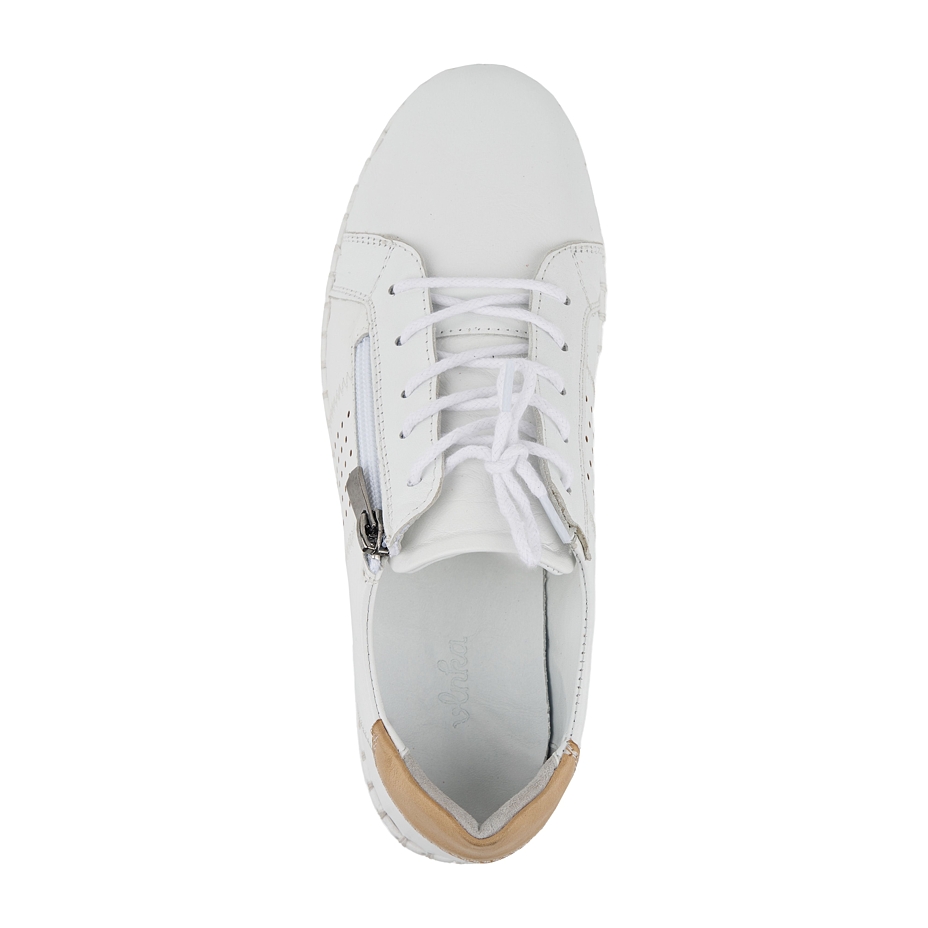Women's leather sneakers Tabita white
