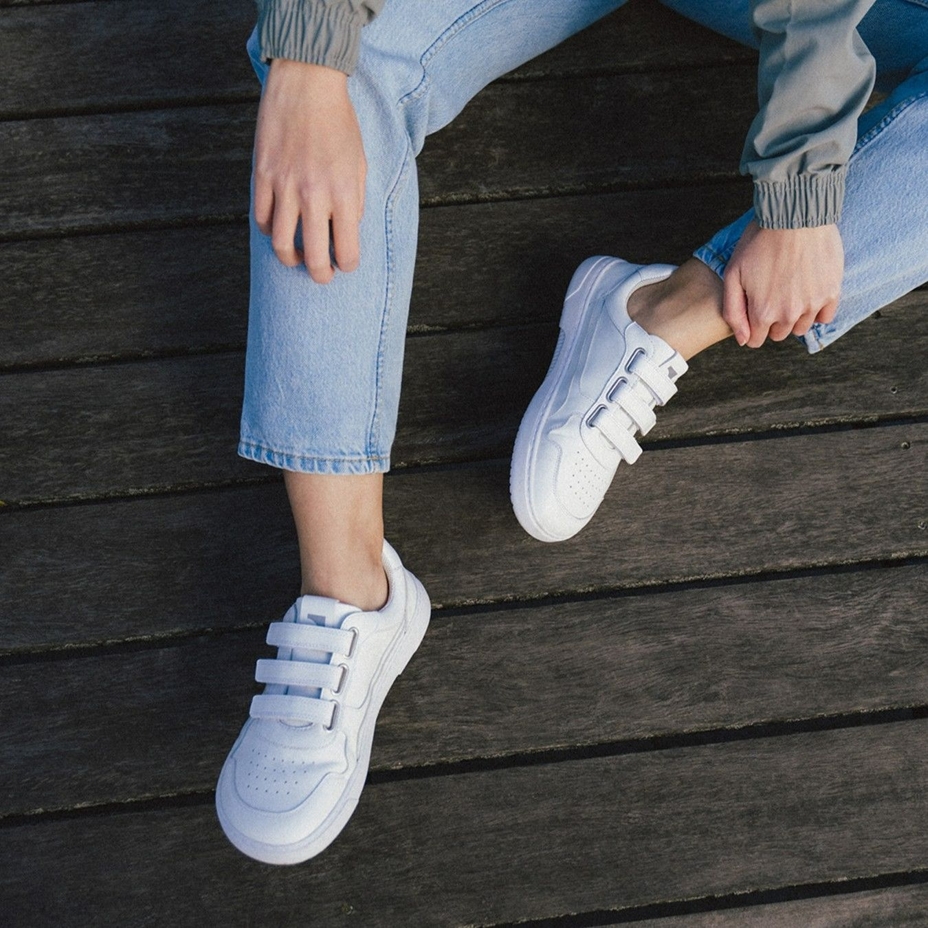 Barefoot sneakers Barebarics Zing Velcro - white