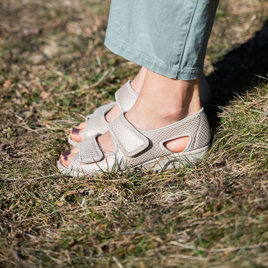 Women's bandage sandals for bunions Marina beige