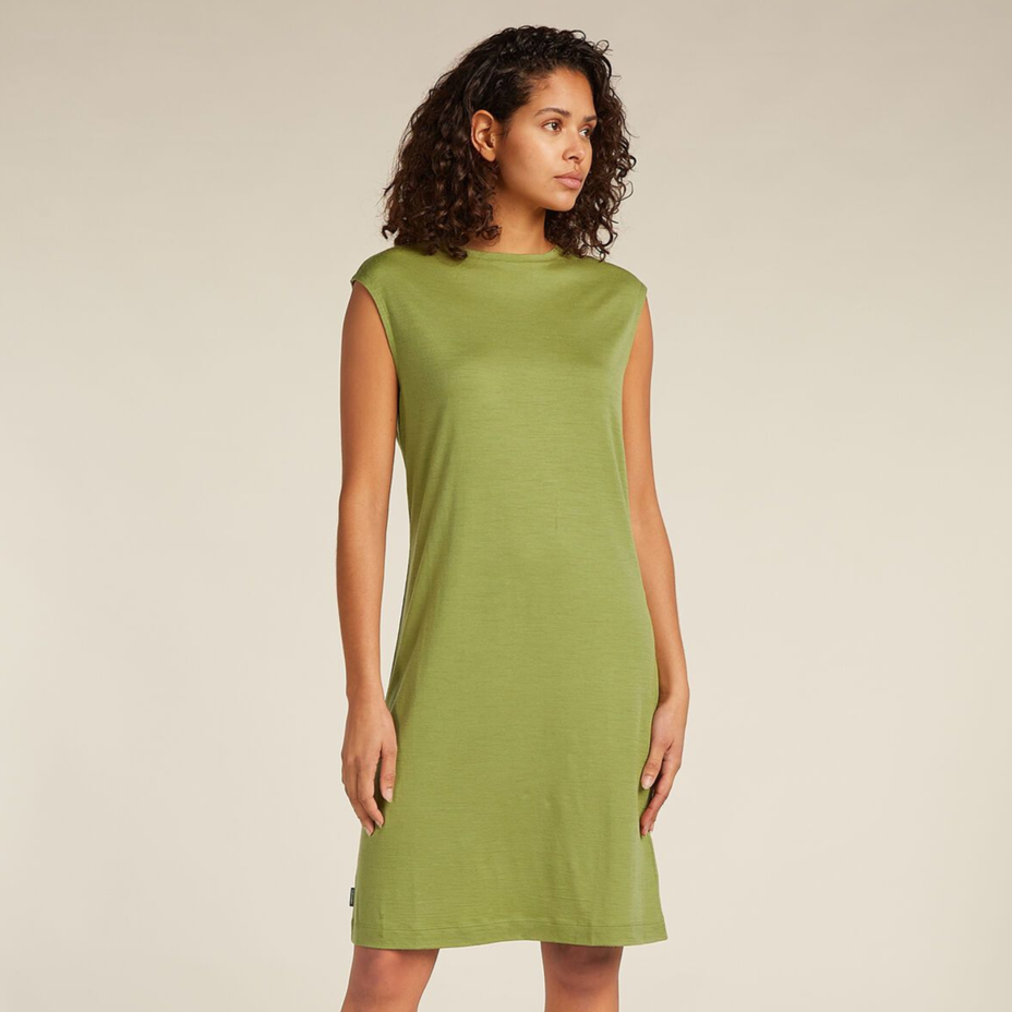 Women's dress Merino 200 Granary Sleeveless Dress Icebreaker Olive
