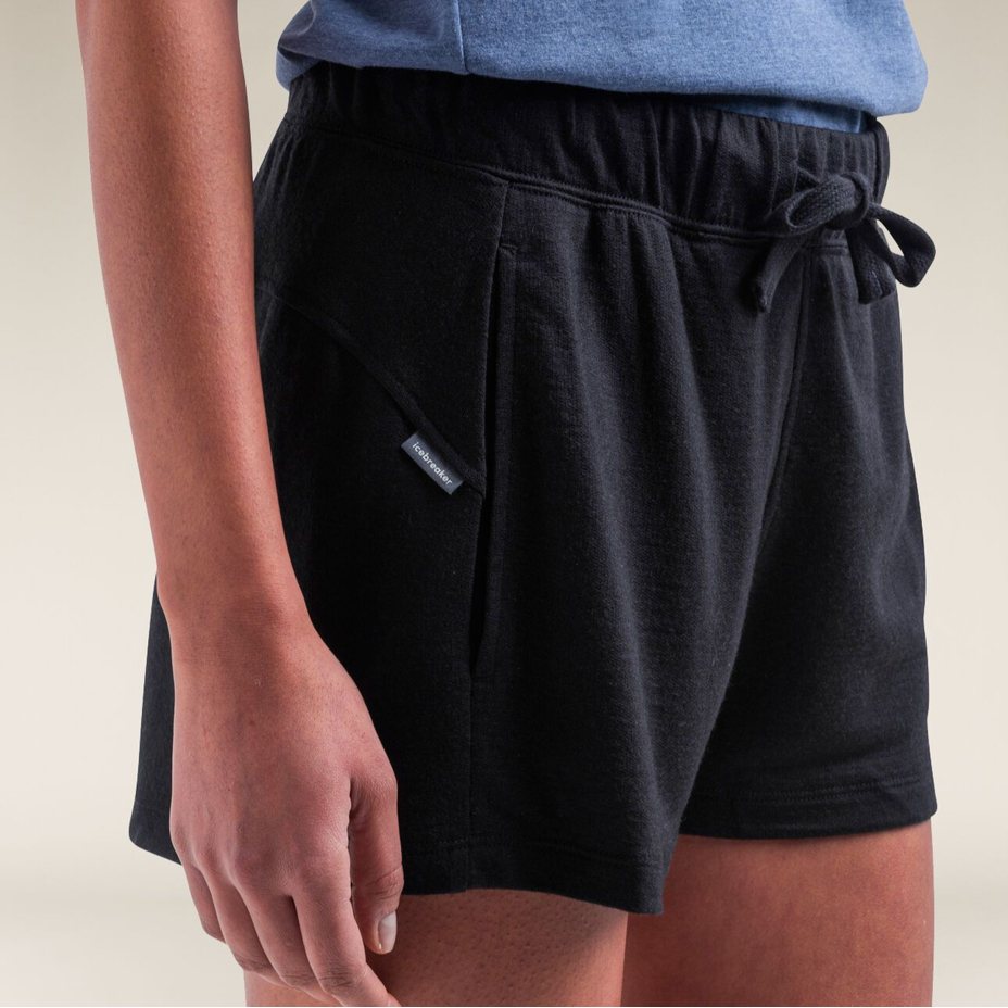 Women's shorts Merino Blend 200 Crush Shorts Icebreaker Black