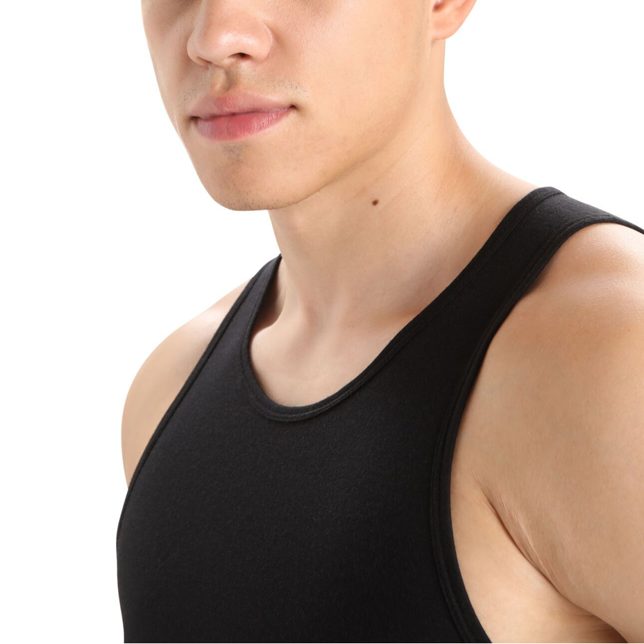 Men's tank top Merino 150 Anatomica Tank Icebreaker Black