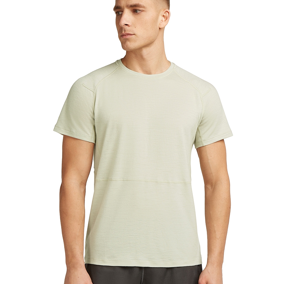 Men's T-shirt Merino 200 Waffle Elevation SS Tee Icebreaker Aschen