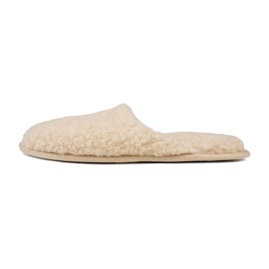 Women's wool slippers Lenka beige