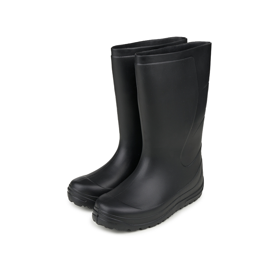 Women's high wellies with wool insole black