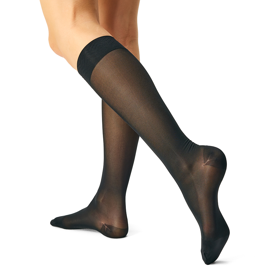 Medical Knee-high Compression Socks Black