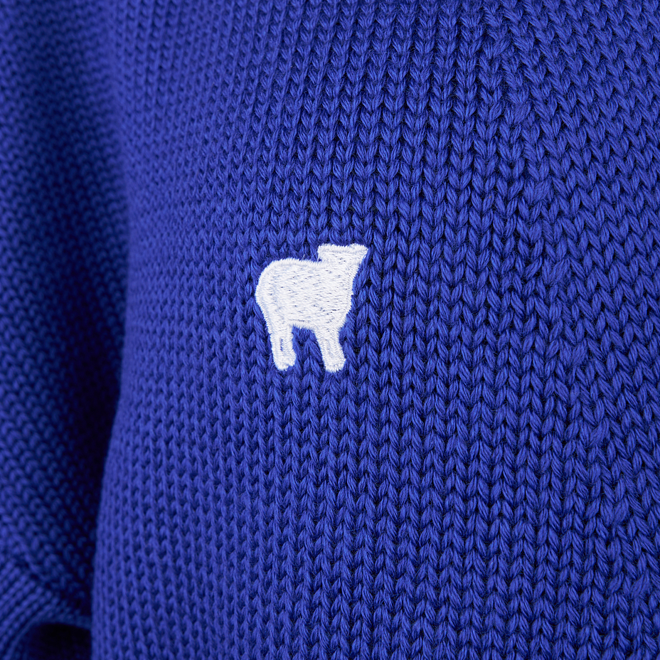 Merino Woolee Capsule wool cardigan blue