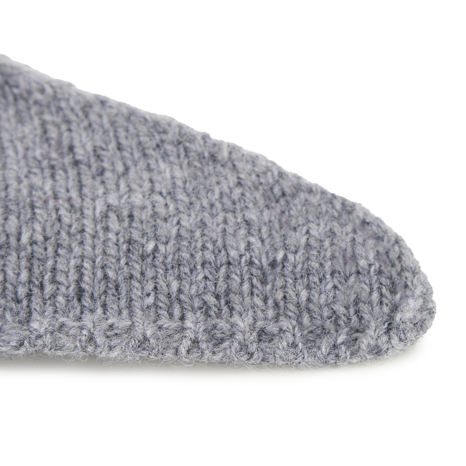 Cashmere scarf with Merino sheep wool grey