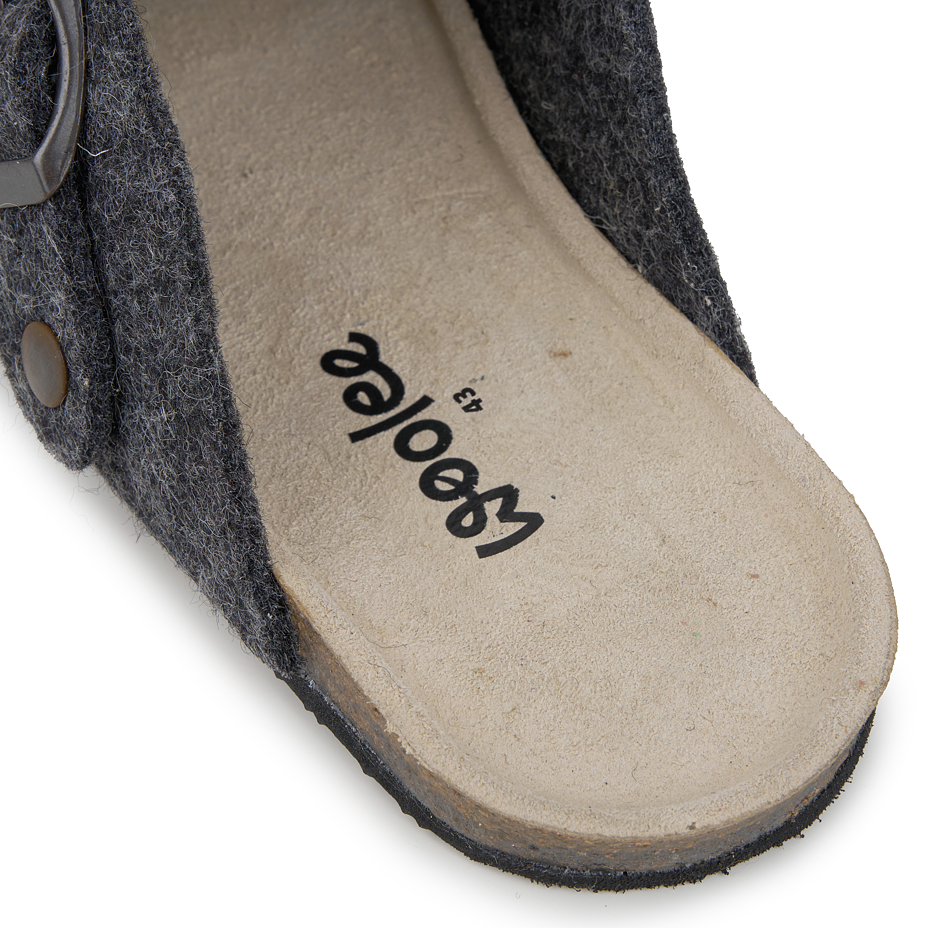 Men's barefoot wool slippers Michal gray