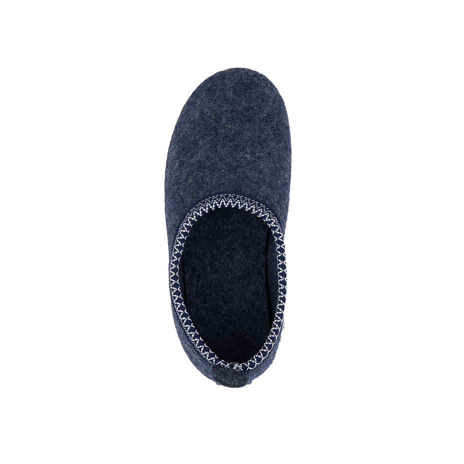 Children's wool felt slippers Mika blue