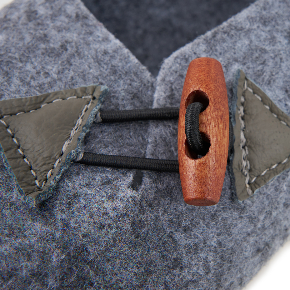 Women's wool felt slippers Marisa gray