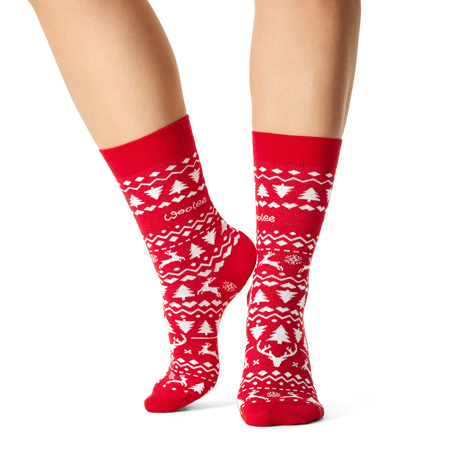 3 pairs of Christmas socks in a gift box