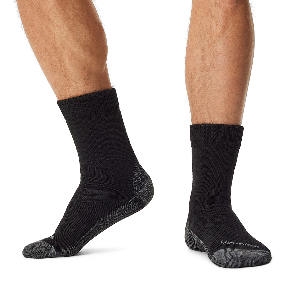 3 pairs of Merino socks with orthopedic hem black