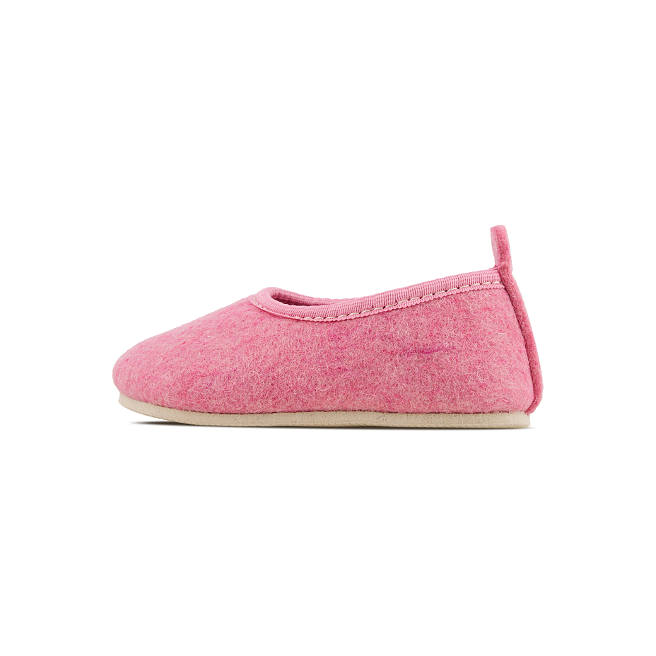 Children's wool felt slippers Mika pink