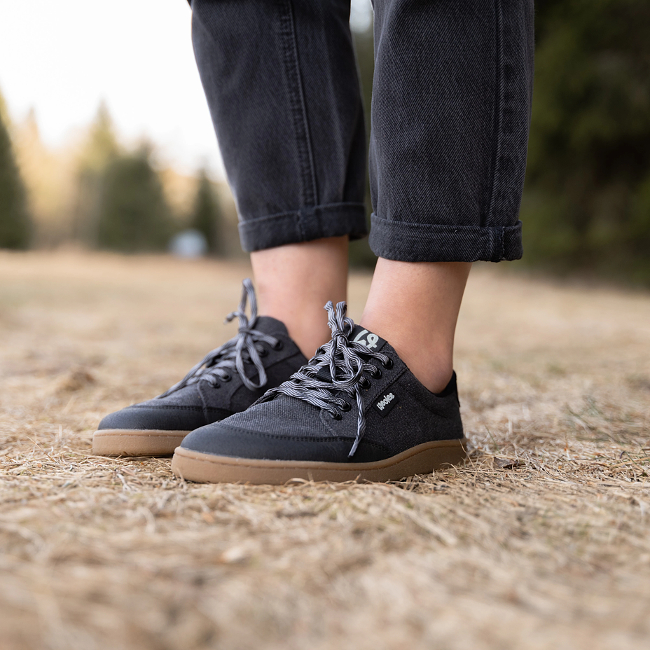 Women’s barefoot textile sneakers Oxy black